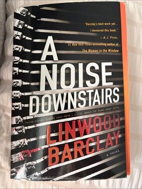 A Noise Downstairs by Linwood Barclay - Black & Red Paperback